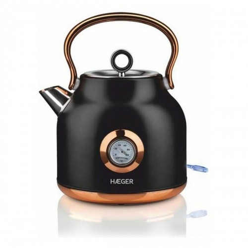 Water Kettle and Electric Teakettle Haeger EK-22B.024A Black Stainless steel 2200 W 1,7 L image 1