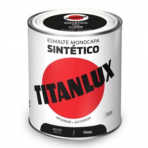 Синтетическая эмаль Titanlux 5809006 Чёрный 750 ml image 1