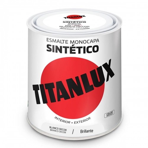 Synthetic enamel paint Titanlux 5809018 250 ml White image 1