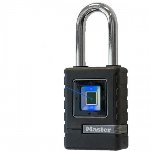 Fingerprint Padlock Master Lock Zinc Elastomer image 1