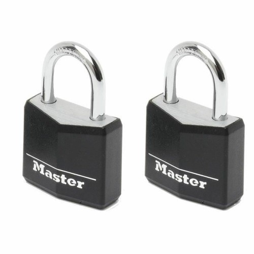 Piekaramā atslēga ar slēdzeni Master Lock 18 mm (2 gb.) image 1