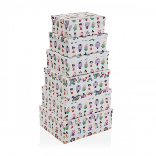 Set of Stackable Organising Boxes Versa 35 x 16,5 x 43 cm image 1