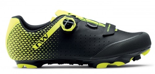 Velo apavi Northwave Origin Plus 2 MTB XC black-yellow fluo-44 image 1