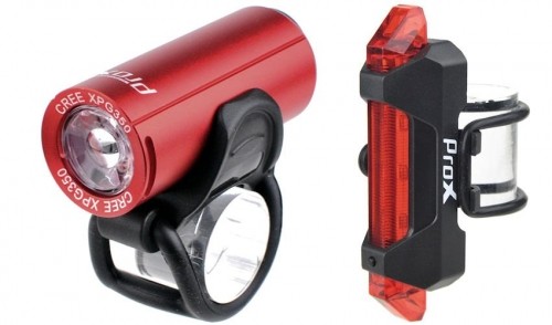 Apgaismojums komplekts ProX Pictor CREE 350Lm + 10Lm USB red image 1