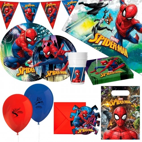 Party supply set Spider-Man 66 Pieces image 1