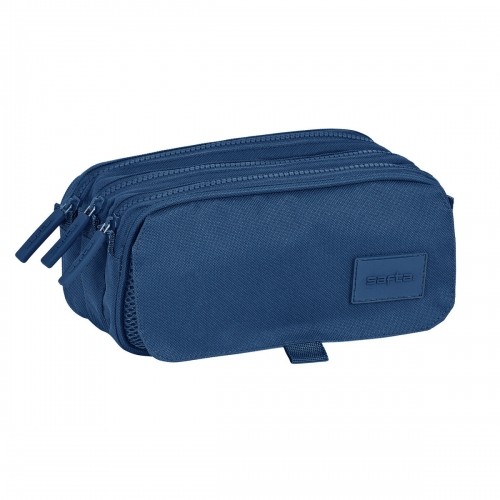 Triple Carry-all Safta 21,5 x 10 x 8 cm Navy Blue image 1