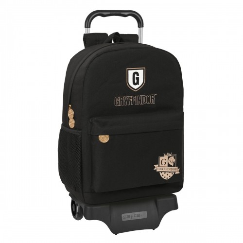 Школьный рюкзак с колесиками Harry Potter Bravery Чёрный 30 x 43 x 14 cm image 1