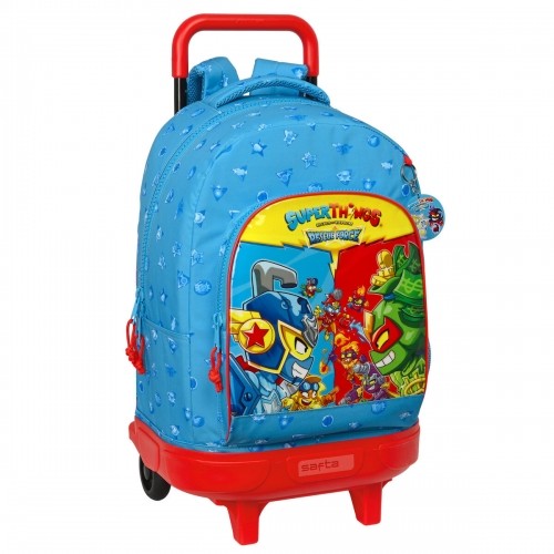 School Rucksack with Wheels SuperThings Rescue force 33 x 45 x 22 cm Blue image 1