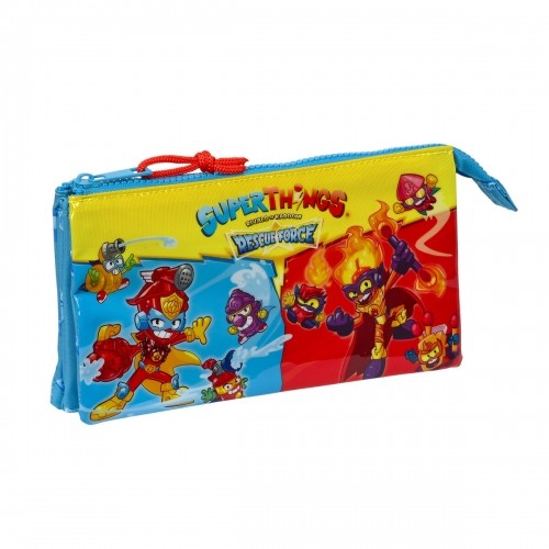 Triple Carry-all SuperThings Rescue force Blue 22 x 12 x 3 cm image 1