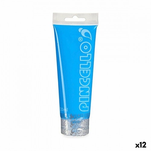 Acrylic paint Neon Blue 120 ml (12 Units) image 1