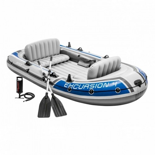 Inflatable Boat Intex Excursion 4 Blue White 315 x 43 x 165 cm image 1