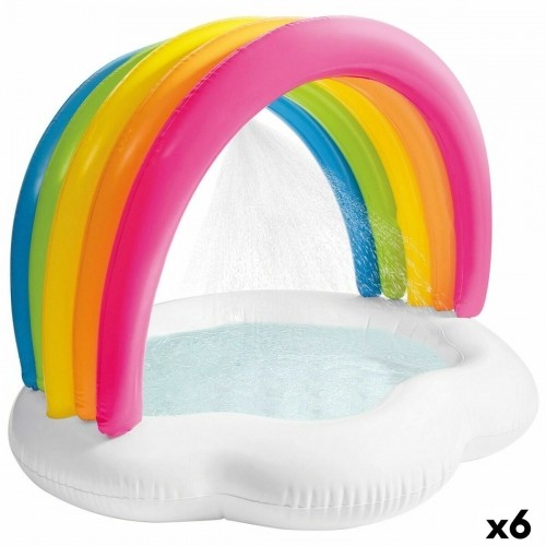 Inflatable Paddling Pool for Children Intex Rainbow 84 L 119 x 84 x 94 cm (6 Units) image 1