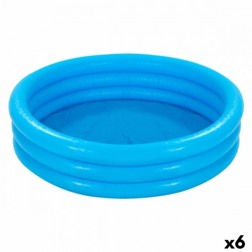 Inflatable Paddling Pool for Children Intex Blue Rings 581 L 168 x 40 cm (6 Units) image 1