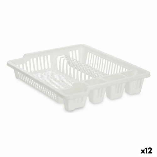 Draining Rack for Kitchen Sink 46 x 8 x 37,5 cm White Plastic (12 Units) image 1