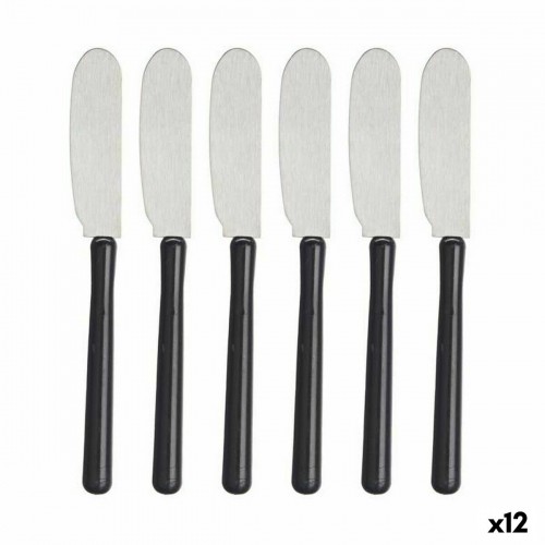 Kinvara набор Нож для масла Серебристый Чёрный Нержавеющая сталь Пластик (12 штук) image 1