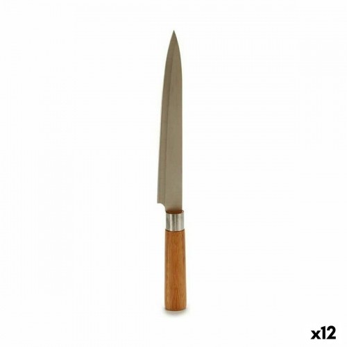 Kinvara Кухонный нож 3 x 33,5 x 2,5 cm Серебристый Коричневый Нержавеющая сталь Бамбук (12 штук) image 1