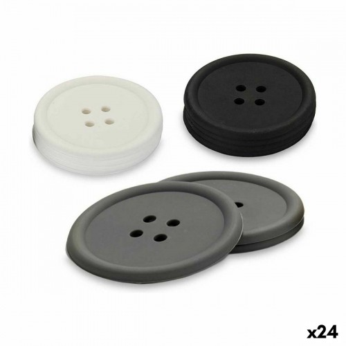 Coasters Button Set Silicone (24 Units) image 1