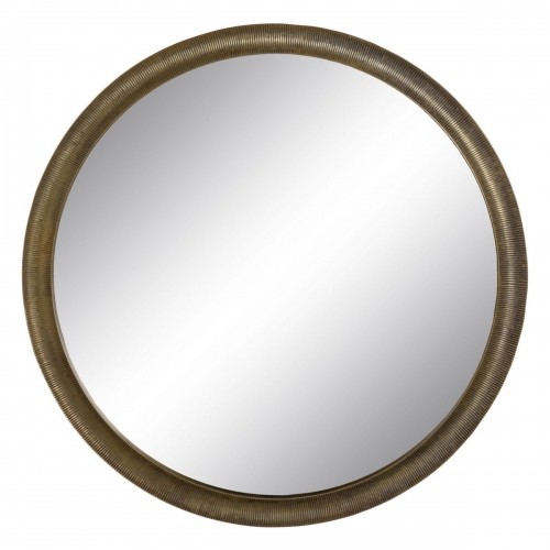 Wall mirror 88,2 x 2,5 x 88,2 cm Circular Golden Aluminium image 1