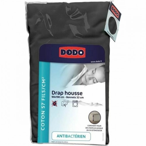 Fitted sheet DODO Anthracite 90 x 190 image 1