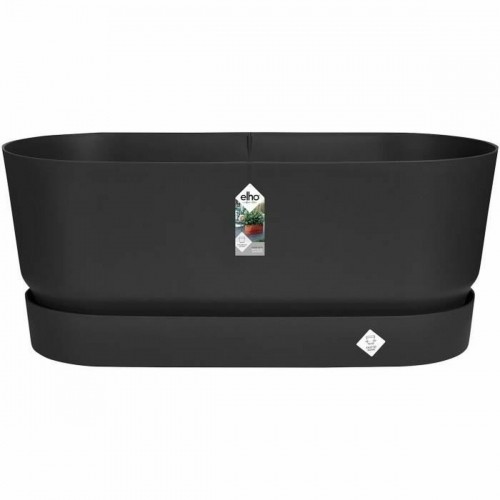 Planter Elho   Black 60 cm Plastic image 1