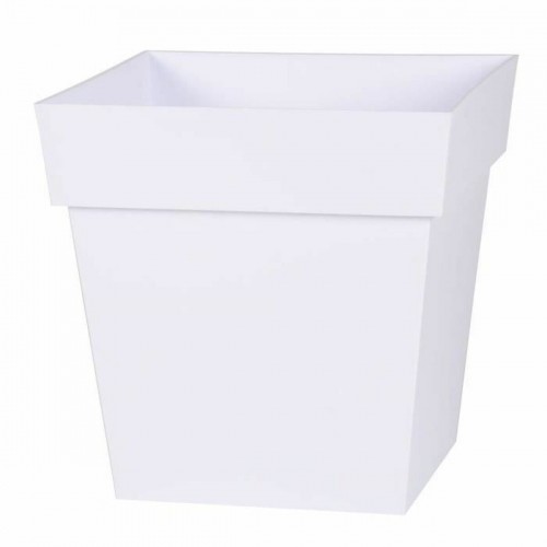 Plant pot EDA   White polypropylene 32 x 32 x 32 cm image 1