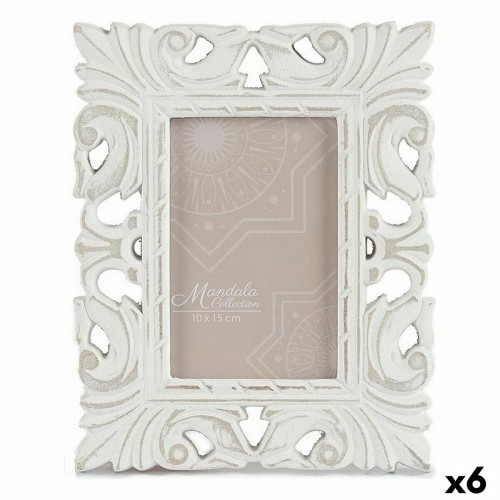 Gift Decor Фото рамка 18,5 x 23 x 1,3 cm Белый Деревянный MDF (6 штук) image 1