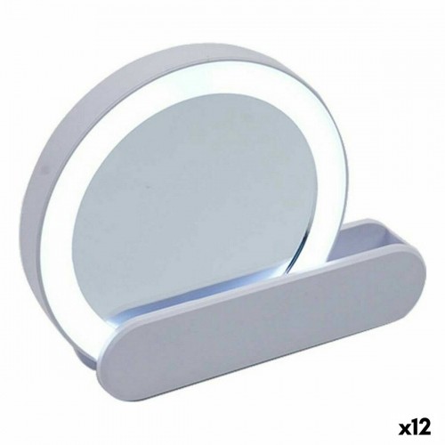 Berilo spogulis LED Licht 9 x 2 x 10 cm Balts ABS (12 gb.) image 1