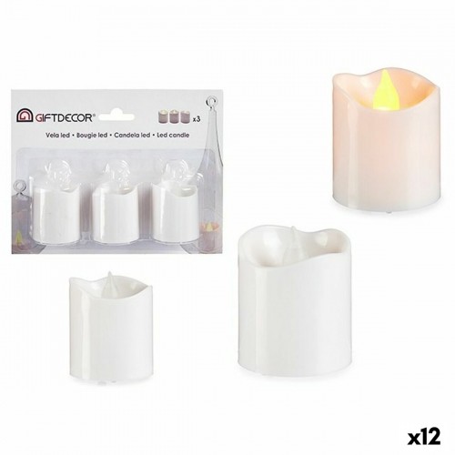 Gift Decor Набор свечей 3,7 x 3,7 x 5 cm Белый (12 штук) image 1