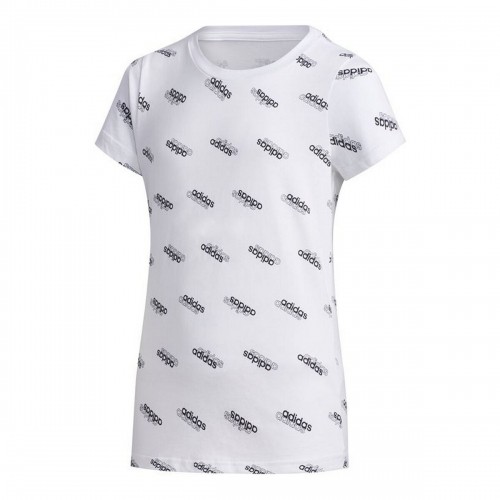 Krekls ar Īsām Piedurknēm Bērniem Adidas Sportswear Balts image 1