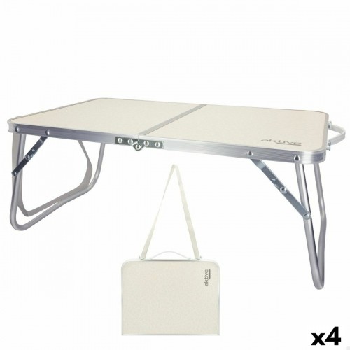 Folding Table Aktive Cream 60 x 25 x 40 cm (4 Units) image 1