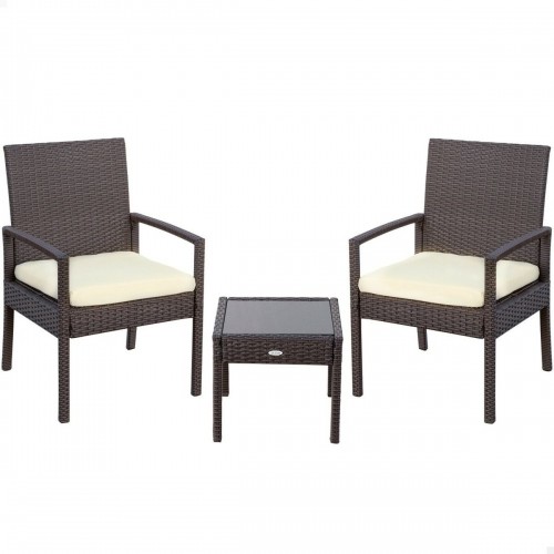 Table Set with 2 Armchairs Aktive image 1