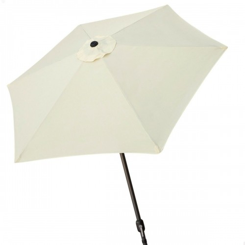Пляжный зонт Aktive 270 x 235,5 x 270 cm Ø 270 cm Tērauds Alumīnijs Krēmkrāsa image 1