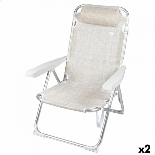 Folding Chair Aktive Ibiza 48 x 90 x 60 cm (2 Units) image 1