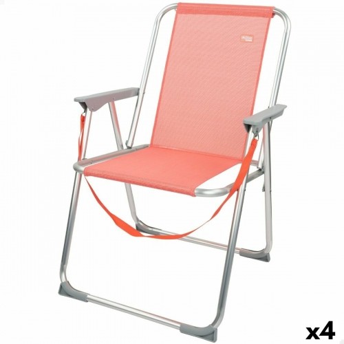 Saliekamais Krēsls Aktive Flamingo Korāļi 44 x 76 x 45 cm (4 gb.) image 1