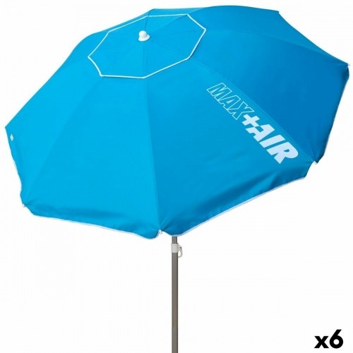 Пляжный зонт Aktive Синий 220 x 216 x 220 cm Сталь (6 штук) image 1
