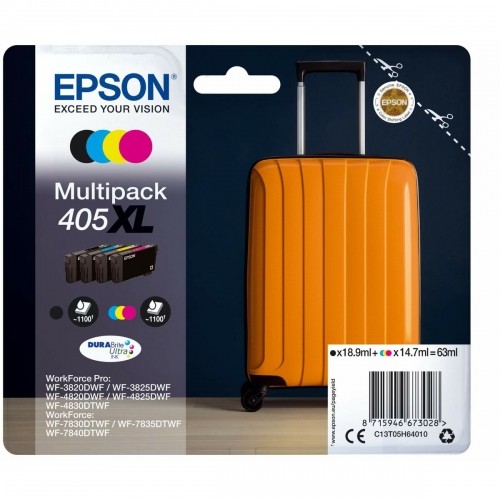 Original Ink Cartridge Epson C13T05H64020 Black Multicolour image 1