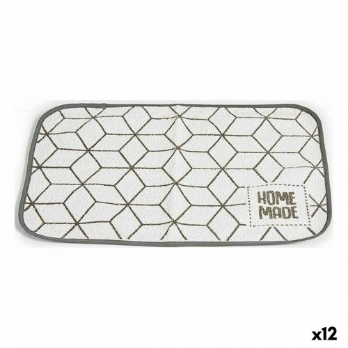 Table Mat 33 x 0,3 x 48 cm Grey White (12 Units) image 1