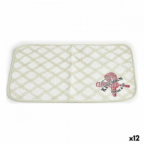 Table Mat 33 x 0,3 x 48 cm White Green (12 Units) image 1