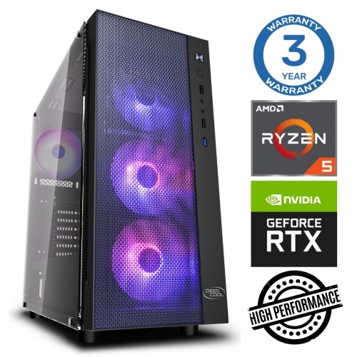 INTOP Ryzen 5 5600X 32GB 480SSD M.2 NVME RTX4060Ti 8GB no-OS image 1