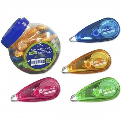 Correction Tape Bismark Mini 8 m 48 Units Multicolour image 1