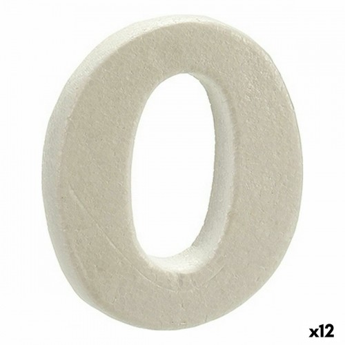 Number White polystyrene 2 x 15 x 10 cm (12 Units) image 1