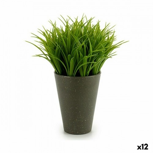 Ibergarden Декоративное растение Пластик 11 x 18 x 11 cm Зеленый Серый (12 штук) image 1