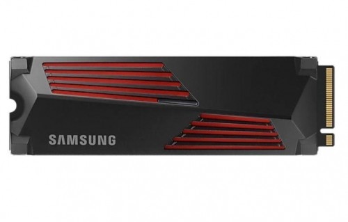 SSD|SAMSUNG|990 PRO with Heatsink|2TB|M.2|PCIE|NVMe|MLC|Write speed 6900 MBytes/sec|Read speed 7450 MBytes/sec|2.3mm|TBW 1200 TB|MTBF 1500000 hours|MZ-V9P2T0GW image 1