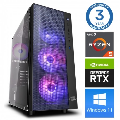 INTOP Ryzen 5 5600X 32GB 480SSD M.2 NVME+2TB RTX4060Ti 8GB WIN11 image 1