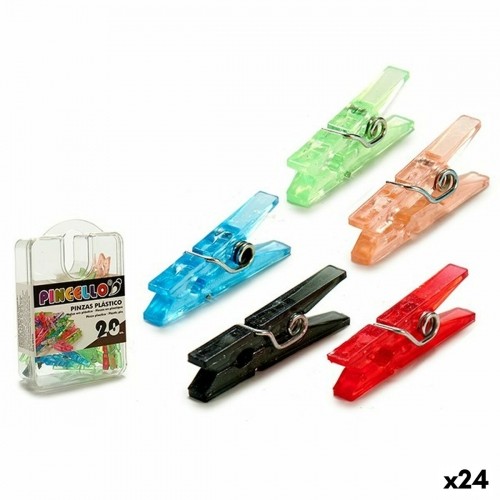 Clamps Plastic Multicolour (24 Units) image 1