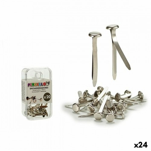 Clips Binding Metal Silver (24 Units) image 1