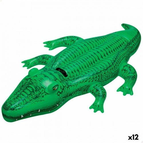 Inflatable pool figure Intex Crocodile 168 x 86 cm (12 Units) image 1