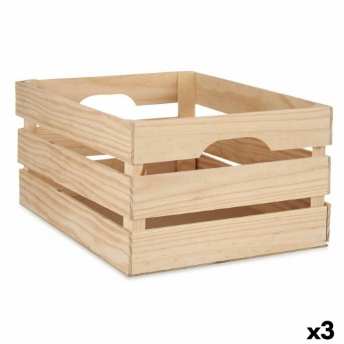 Decorative box Pine 31 x 20,2 x 41 cm (3 Units) image 1