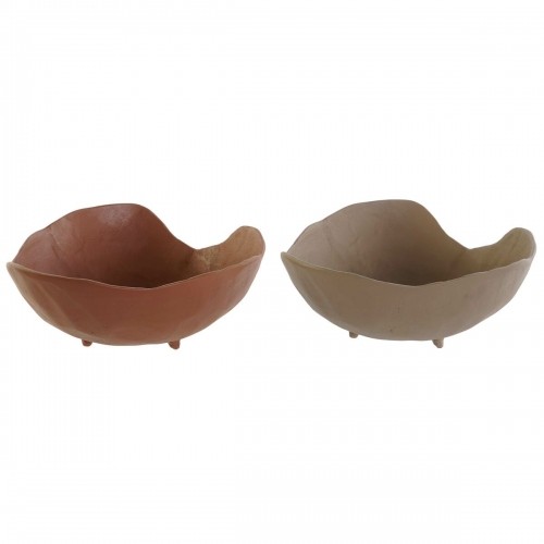 Centerpiece DKD Home Decor Beige Terracotta Urban 27 x 27 x 11 cm (2 Units) image 1