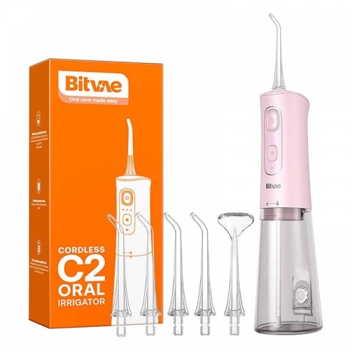 Water flosser with nozzles set Bitvae C2 (pink) image 1